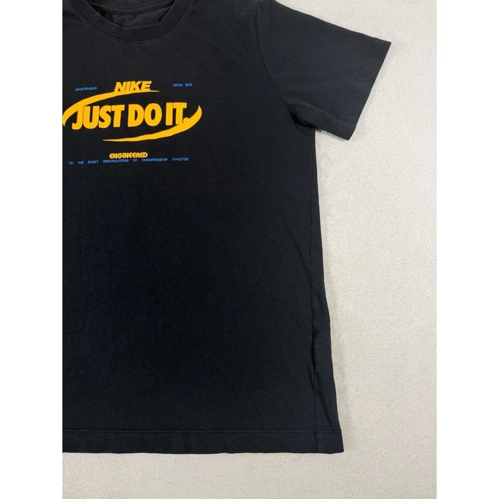 Nike Sportswear 'Just Do It' Graphic Crewneck T-Shirt Black Size XL